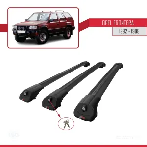 Opel Frontera 1992-1998 Arası ile uyumlu ACE-1 Ara Atkı Tavan Barı SİYAH 3 ADET BAR thumb 4