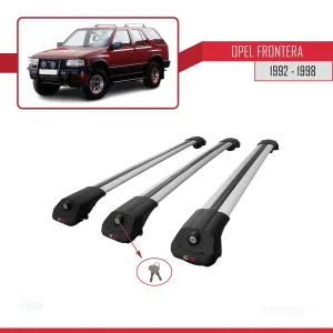 Opel Frontera 1992-1998 Arası ile uyumlu ACE-1 Ara Atkı Tavan Barı GRİ 3 ADET BAR thumb 4