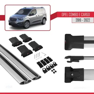 Opel Combo (E) PANELVAN 2019-2022 Arası ile Uyumlu FLY Model Ara Atkı Tavan Barı GRİ - Görsel 5
