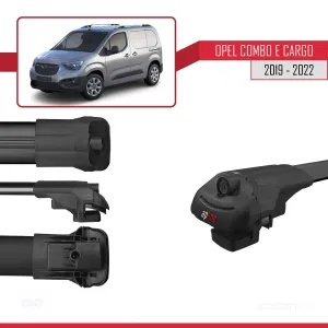 Opel Combo (E) PANELVAN 2019-2022 Arası ile uyumlu ACE-1 Ara Atkı Tavan Barı SİYAH 4 ADET BAR thumb 4