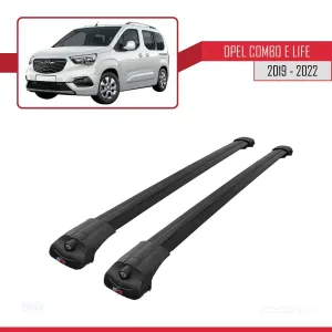 Opel Combo (E) PANELVAN 2019-2022 Arası ile uyumlu ACE-1 Ara Atkı Tavan Barı SİYAH - Görsel 3