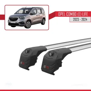 Opel Combo (E) Life 2023 ve Sonrası ile uyumlu ACE-2 Ara Atkı Tavan Barı GRİ thumb 4