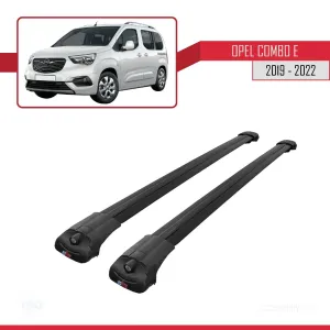 Opel Combo (E) 2019-2022 Arası ile uyumlu ACE-1 Ara Atkı Tavan Barı SİYAH thumb 3