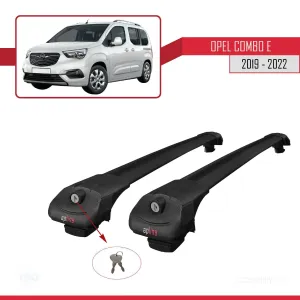 Opel Combo (E) 2019-2022 Arası ile uyumlu ACE-1 Ara Atkı Tavan Barı SİYAH thumb 4