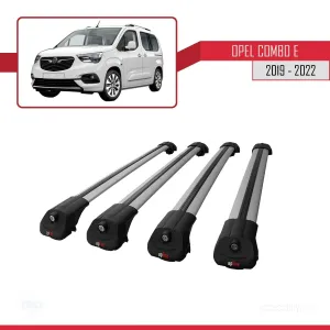 Opel Combo (E) 2019-2022 Arası ile uyumlu ACE-1 Ara Atkı Tavan Barı GRİ 4 ADET BAR - Görsel 3