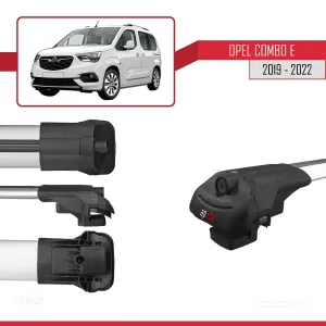 Opel Combo (E) 2019-2022 Arası ile uyumlu ACE-1 Ara Atkı Tavan Barı GRİ 4 ADET BAR - Görsel 4