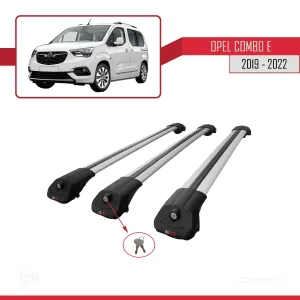 Opel Combo (E) 2019-2022 Arası ile uyumlu ACE-1 Ara Atkı Tavan Barı GRİ 3 ADET BAR - Görsel 4