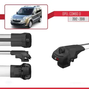 Opel Combo (D) 2012-2018 Arası ile uyumlu ACE-1 Ara Atkı Tavan Barı GRİ 4 ADET BAR - Görsel 5