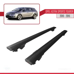 Opel Astra J SW / Estate 2010-2015 Arası ile uyumlu HOOK Model Anahtar Kilitli Ara Atkı Tavan Barı SİYAH thumb 4