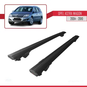 Opel Astra H SW / Estate 2004-2010 Arası ile uyumlu HOOK Model Anahtar Kilitli Ara Atkı Tavan Barı SİYAH thumb 4