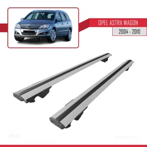 Opel Astra H SW / Estate 2004-2010 Arası ile uyumlu HOOK Model Anahtar Kilitli Ara Atkı Tavan Barı GRİ thumb 4