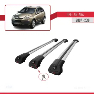 Opel Antara 2007-2016 Arası ile uyumlu ACE-1 Ara Atkı Tavan Barı GRİ 3 ADET BAR - Görsel 4