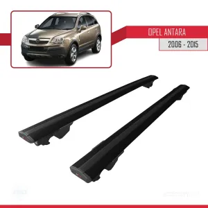 Opel Antara 2006-2016 Arası ile uyumlu HOOK Model Anahtar Kilitli Ara Atkı Tavan Barı SİYAH - Görsel 4
