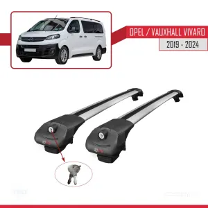 Opel / Vauxhall Vivaro 2019 ve Sonrası ile uyumlu ACE-1 Ara Atkı Tavan Barı GRİ thumb 4