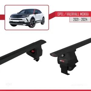 Opel / Vauxhall Mokka 2021 ve Sonrası ile uyumlu ACE-4 Ara Atkı Tavan Barı SİYAH thumb 4