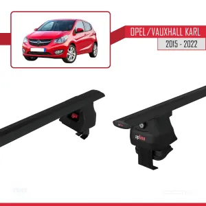 Opel / Vauxhall Karl 2015-2022 Arası ile uyumlu ACE-4 Ara Atkı Tavan Barı SİYAH - Görsel 5