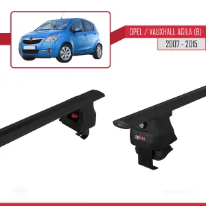 Opel / Vauxhall Agila (B) 2007-2015 Arası ile uyumlu ACE-4 Ara Atkı Tavan Barı SİYAH - Görsel 5