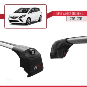 Opel - Vauxhall Zafira Tourer C 2012-2019 Arası ile uyumlu ACE-2 Ara Atkı Tavan Barı GRİ thumb 4