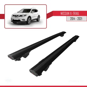Nissan X-Trail (T32) 2014-2021 Arası ile uyumlu HOOK Model Anahtar Kilitli Ara Atkı Tavan Barı SİYAH thumb 4