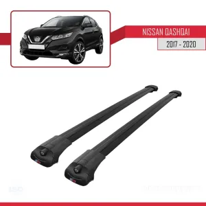 Nissan Qashqai 2017-2021 Arası ile uyumlu ACE-1 Ara Atkı Tavan Barı SİYAH thumb 3