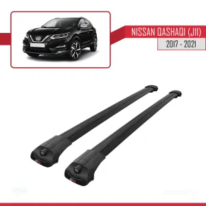 Nissan Qashqai 2017-2021 Arası ile uyumlu ACE-1 Ara Atkı Tavan Barı SİYAH thumb 3