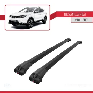 Nissan Qashqai 2014-2017 Arası ile uyumlu ACE-1 Ara Atkı Tavan Barı SİYAH - Görsel 3