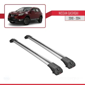 Nissan Qashqai 2010-2014 Arası ile uyumlu ACE-1 Ara Atkı Tavan Barı GRİ thumb 3