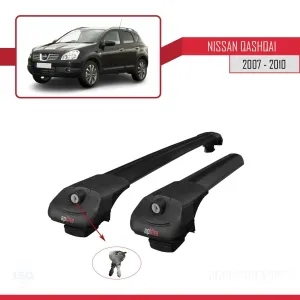 Nissan Qashqai 2007-2010 Arası ile uyumlu ACE-1 Ara Atkı Tavan Barı SİYAH thumb 3