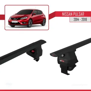Nissan Pulsar 2014-2018 Arası ile uyumlu ACE-4 Ara Atkı Tavan Barı SİYAH - Görsel 5