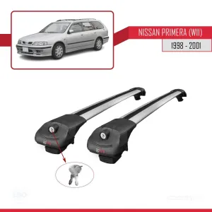 Nissan Primera (W11) 1998-2001 Arası ile uyumlu ACE-1 Ara Atkı Tavan Barı GRİ thumb 4