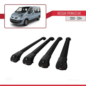 Nissan Primastar 2001-2014 Arası ile uyumlu ACE-1 Ara Atkı Tavan Barı SİYAH 4 ADET BAR thumb 4