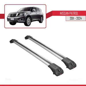 Nissan Patrol Y62 2011 ve Sonrası ile uyumlu ACE-1 Ara Atkı Tavan Barı GRİ thumb 3