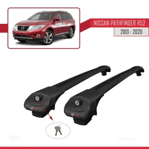Nissan Pathfinder (R52) 2013-2020 Arası ile uyumlu ACE-1 Ara Atkı Tavan Barı SİYAH - Görsel 4