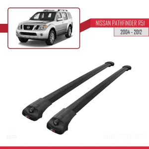 Nissan Pathfinder (R51) 2004-2012 Arası ile uyumlu ACE-1 Ara Atkı Tavan Barı SİYAH - Görsel 3