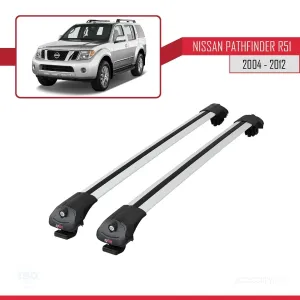 Nissan Pathfinder (R51) 2004-2012 Arası ile uyumlu ACE-1 Ara Atkı Tavan Barı GRİ - Görsel 3
