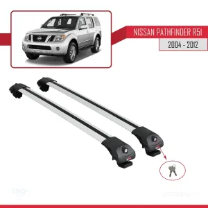 Nissan Pathfinder (R51) 2004-2012 Arası ile uyumlu ACE-1 Ara Atkı Tavan Barı GRİ - Görsel 4