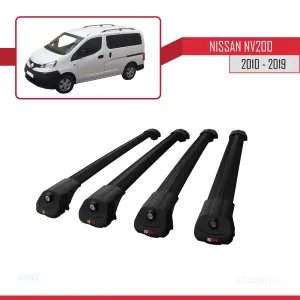 Nissan NV200 2010-2019 Arası ile uyumlu ACE-1 Ara Atkı Tavan Barı SİYAH 4 ADET BAR thumb 4