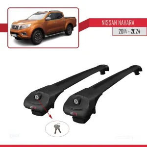 Nissan Navara 2014 ve Sonrası ile uyumlu ACE-1 Ara Atkı Tavan Barı SİYAH - Görsel 4
