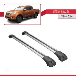 Nissan Navara 2014 ve Sonrası ile uyumlu ACE-1 Ara Atkı Tavan Barı GRİ thumb 3