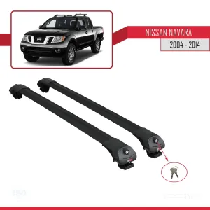 Nissan Navara 2004-2014 Arası ile uyumlu ACE-1 Ara Atkı Tavan Barı SİYAH - Görsel 4