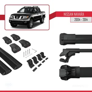 Nissan Navara 2004-2014 Arası ile uyumlu ACE-1 Ara Atkı Tavan Barı SİYAH - Görsel 5