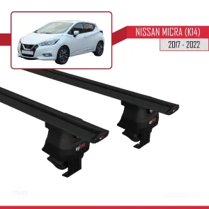 Nissan Micra / March (K14) 2017-2022 Arası ile uyumlu ACE-4 Ara Atkı Tavan Barı SİYAH thumb 4