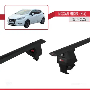 Nissan Micra / March (K14) 2017-2022 Arası ile uyumlu ACE-4 Ara Atkı Tavan Barı SİYAH thumb 5