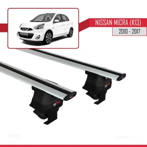 Nissan Micra / March (K13) 2010-2017 Arası ile uyumlu ACE-4 Ara Atkı Tavan Barı GRİ thumb 2