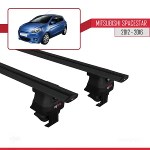 Mitsubishi Spacestar / Mirage (A00) 2012-2016 Arası ile uyumlu ACE-4 Ara Atkı Tavan Barı SİYAH - Görsel 4