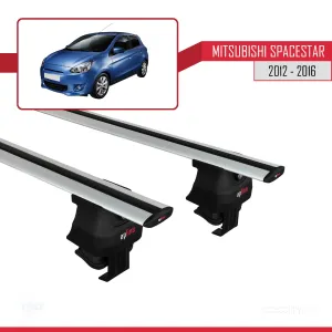 Mitsubishi Spacestar / Mirage (A00) 2012-2016 Arası ile uyumlu ACE-4 Ara Atkı Tavan Barı GRİ - Görsel 2