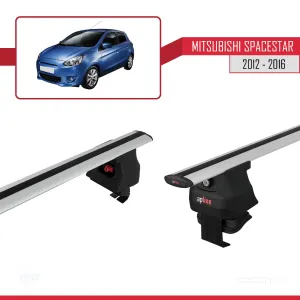 Mitsubishi Spacestar / Mirage (A00) 2012-2016 Arası ile uyumlu ACE-4 Ara Atkı Tavan Barı GRİ - Görsel 3