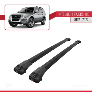 Mitsubishi Pajero (V80) 2007-2022 Arası ile uyumlu ACE-1 Ara Atkı Tavan Barı SİYAH thumb 3