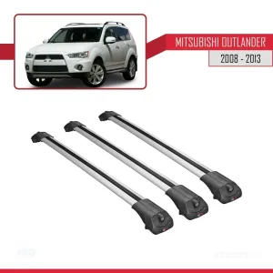 Mitsubishi Outlander 2008-2013 Arası ile uyumlu ACE-1 Ara Atkı Tavan Barı GRİ 3 ADET BAR thumb 3