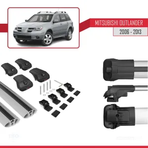 Mitsubishi Outlander 2006-2013 Arası ile uyumlu ACE-1 Ara Atkı Tavan Barı GRİ - Görsel 5